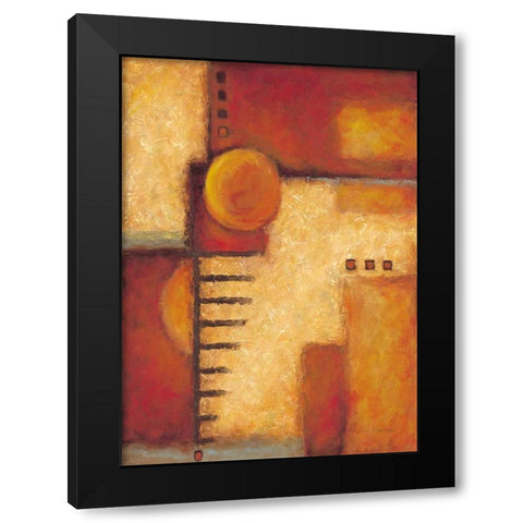 Orange IV Black Modern Wood Framed Art Print by Kaufman, Judy