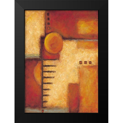 Orange IV Black Modern Wood Framed Art Print by Kaufman, Judy