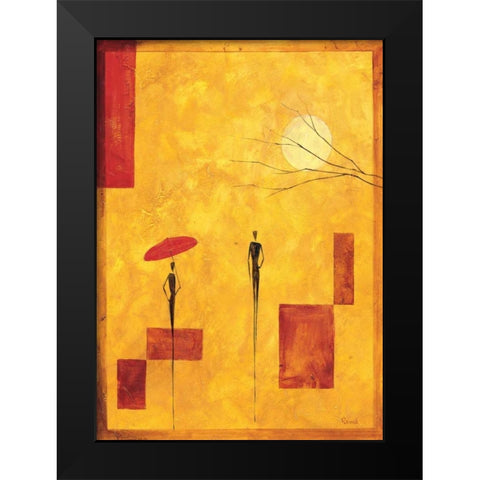 Umbrella IV Black Modern Wood Framed Art Print by Renee