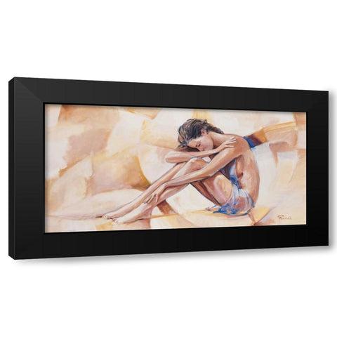 Judith Black Modern Wood Framed Art Print with Double Matting by Renee