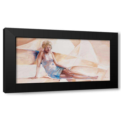 Diana Black Modern Wood Framed Art Print by Renee