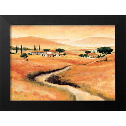 Tuscany II Black Modern Wood Framed Art Print by Renee