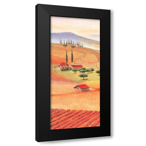 Tuscan Village I Black Modern Wood Framed Art Print by Renee