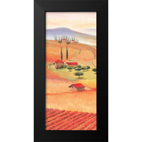 Tuscan Village I Black Modern Wood Framed Art Print by Renee