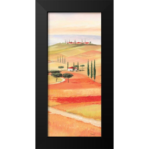 Tuscan Village III Black Modern Wood Framed Art Print by Renee