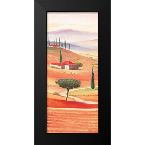 Tuscan Village IV Black Modern Wood Framed Art Print by Renee