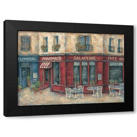 Saladerie Black Modern Wood Framed Art Print with Double Matting by Kaufman, Judy