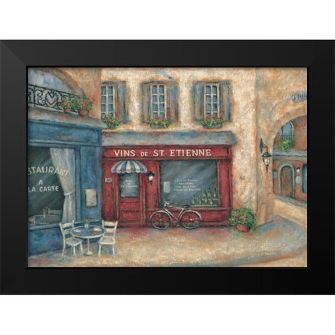 Vins St. Etienne Black Modern Wood Framed Art Print by Kaufman, Judy