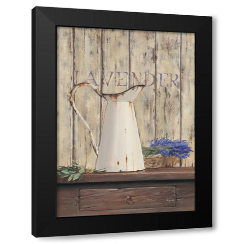 Lavender I Black Modern Wood Framed Art Print by Renee