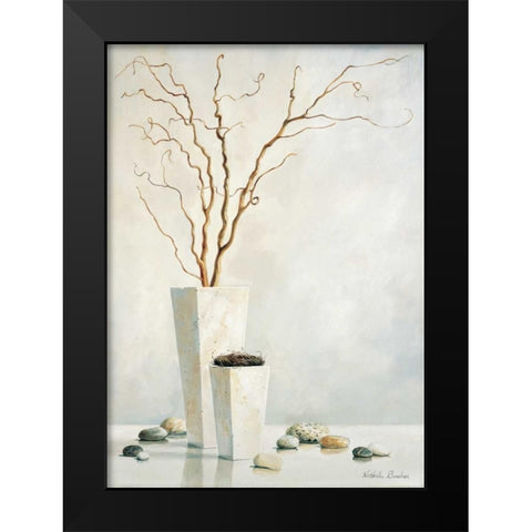 Twigs I Black Modern Wood Framed Art Print by Boucher, Nathalie