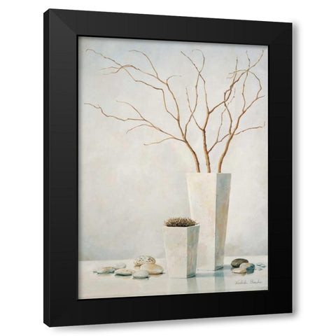 Twigs II Black Modern Wood Framed Art Print by Boucher, Nathalie