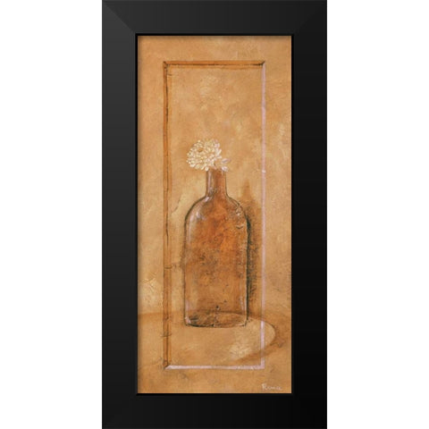 Royal brown I Black Modern Wood Framed Art Print by Renee