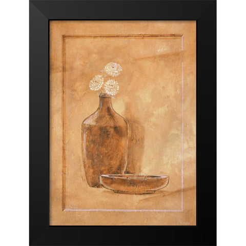 Royal brown II Black Modern Wood Framed Art Print by Renee