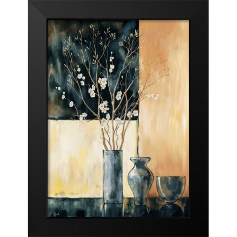 Ambiance I Black Modern Wood Framed Art Print by Renee