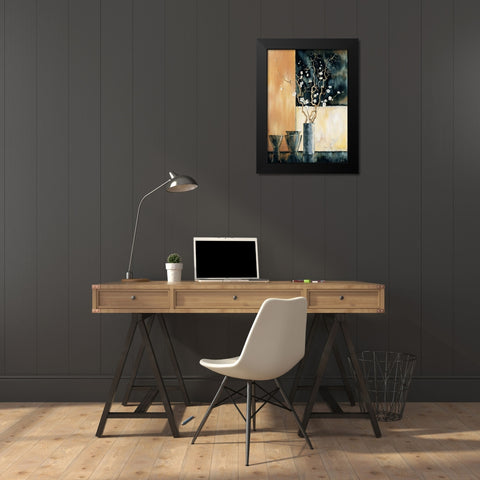 Ambiance II Black Modern Wood Framed Art Print by Renee