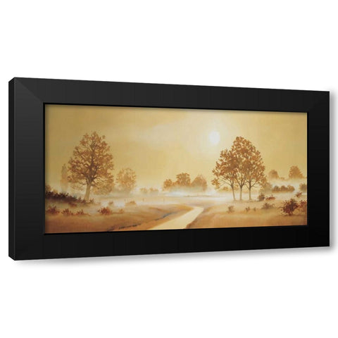 Misty landscape II Black Modern Wood Framed Art Print with Double Matting by Nauts, Frans