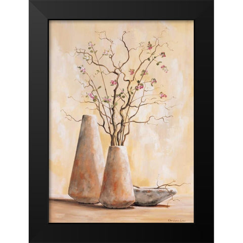 Red berries I Black Modern Wood Framed Art Print by Lien, Christopher