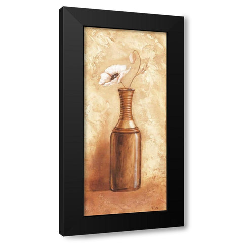 Daisy in vase I Black Modern Wood Framed Art Print with Double Matting by Nauts, Frans