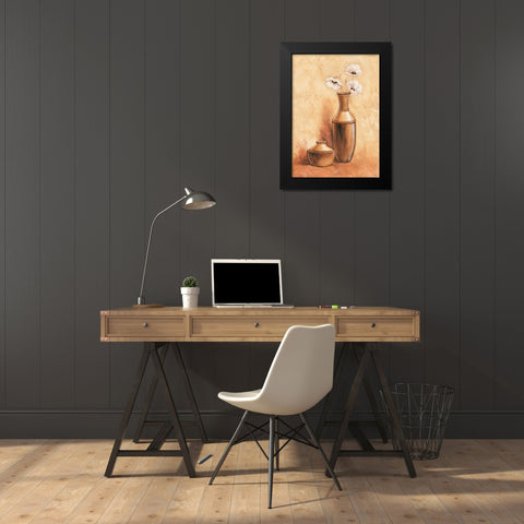 Daisy in vase II Black Modern Wood Framed Art Print by Nauts, Frans