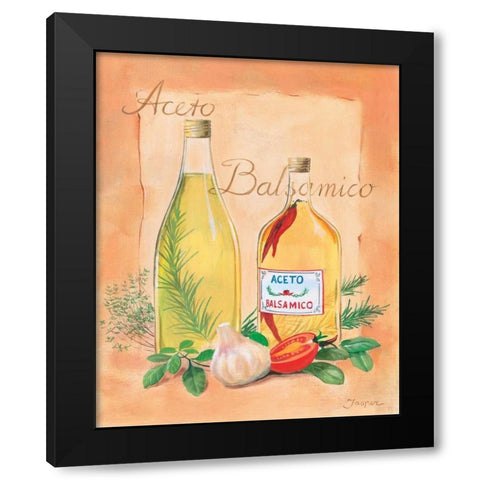 Balsamico Black Modern Wood Framed Art Print with Double Matting by Jasper