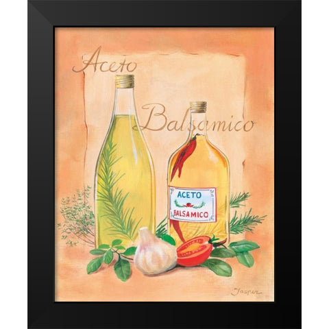 Balsamico Black Modern Wood Framed Art Print by Jasper
