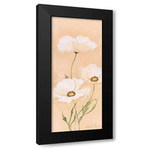 White poppy I Black Modern Wood Framed Art Print by Boucher, Nathalie