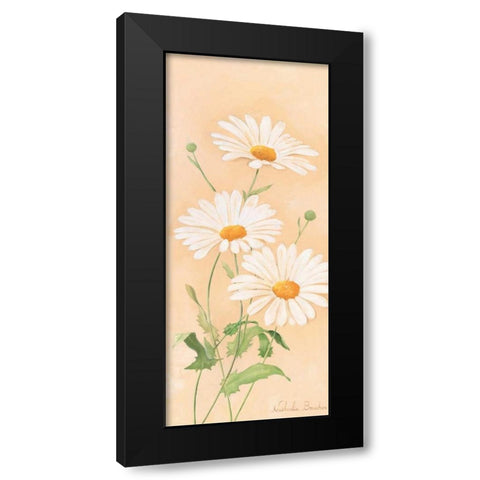 White margarite III Black Modern Wood Framed Art Print with Double Matting by Boucher, Nathalie