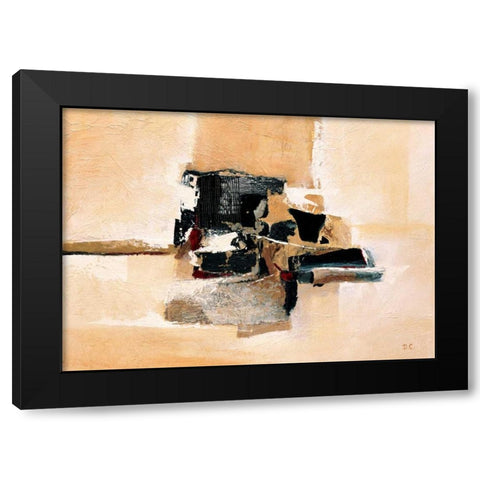Structure II Black Modern Wood Framed Art Print with Double Matting by Christiaans, Dien