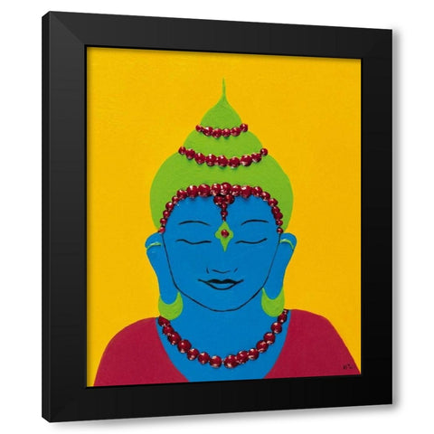Buddha III Black Modern Wood Framed Art Print by Hedy