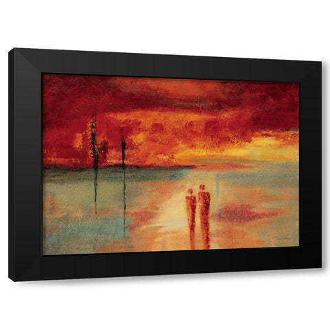 Far away II Black Modern Wood Framed Art Print with Double Matting by Christiaans, Dien