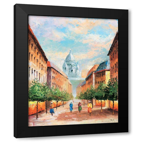 Paris II Black Modern Wood Framed Art Print by Renee