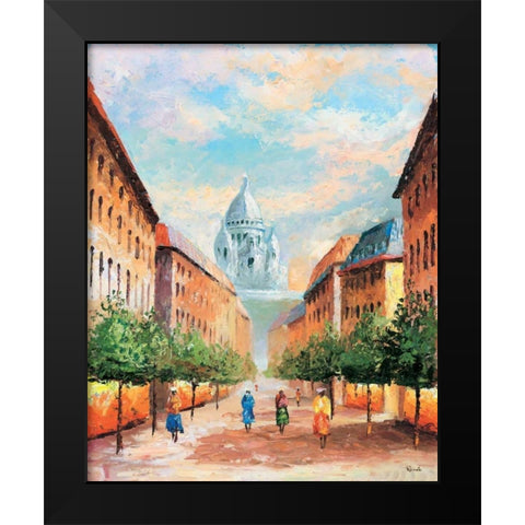 Paris II Black Modern Wood Framed Art Print by Renee