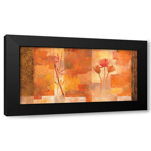 Lush floral I Black Modern Wood Framed Art Print with Double Matting by Boucher, Nathalie