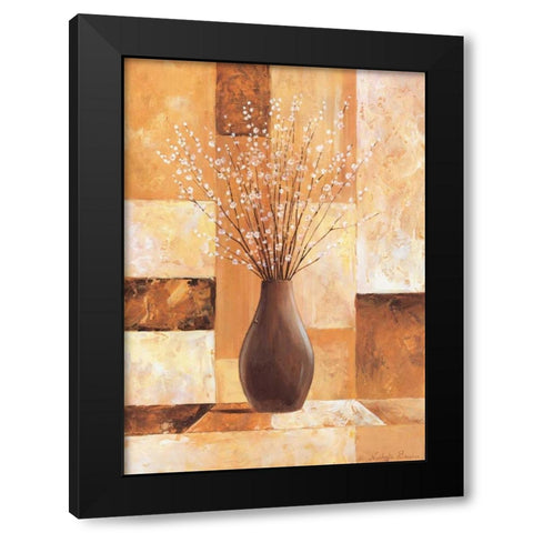Twigs with white I Black Modern Wood Framed Art Print with Double Matting by Boucher, Nathalie