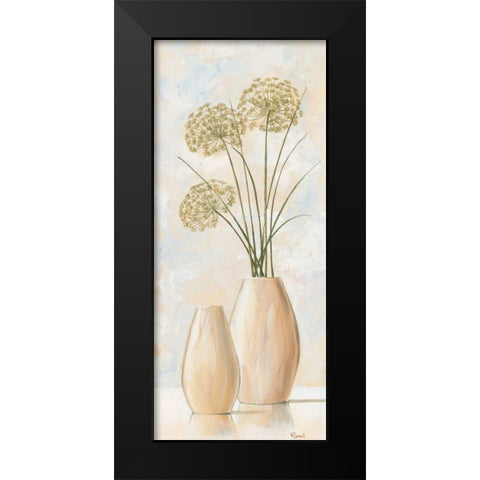 Vases with pastel IV Black Modern Wood Framed Art Print by Renee