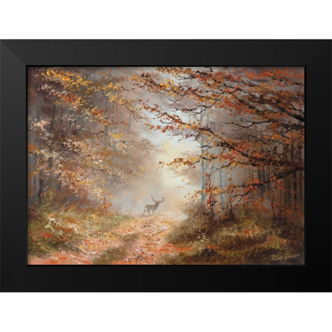 Autumn view Black Modern Wood Framed Art Print by Withaar, Reint