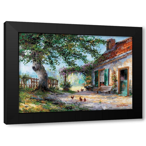 Summer in France Black Modern Wood Framed Art Print by Withaar, Reint