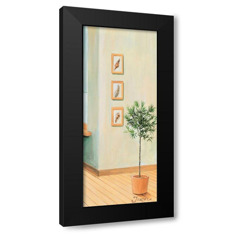 Bathroom in green III Black Modern Wood Framed Art Print by Jasper
