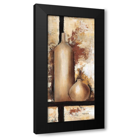 Vases I Black Modern Wood Framed Art Print by Florenti, Isa