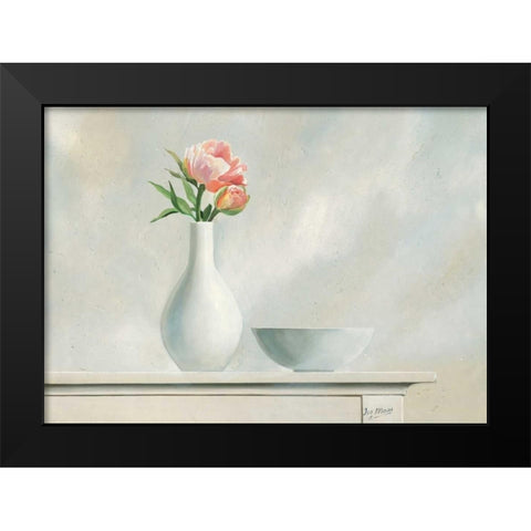 Pink Dream I Black Modern Wood Framed Art Print by Maas, Isa