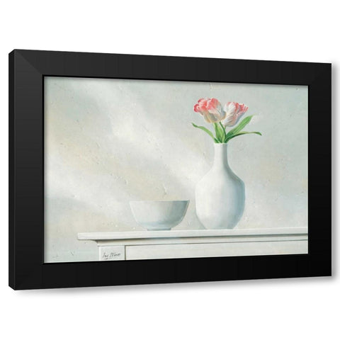 Pink Dream II Black Modern Wood Framed Art Print with Double Matting by Maas, Isa