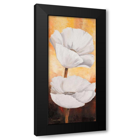 White flowers I Black Modern Wood Framed Art Print with Double Matting by Lotus, Lenna