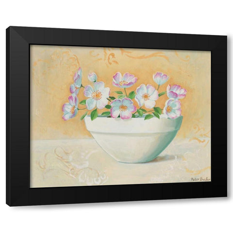 Bowl with beauties I Black Modern Wood Framed Art Print with Double Matting by Butler, Peter