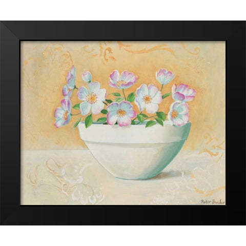Bowl with beauties I Black Modern Wood Framed Art Print by Butler, Peter