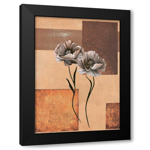 Creation V Black Modern Wood Framed Art Print by Hedy