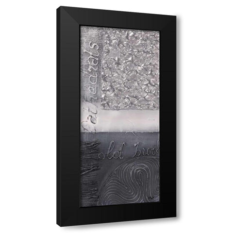 Silver blocks III Black Modern Wood Framed Art Print by Hedy