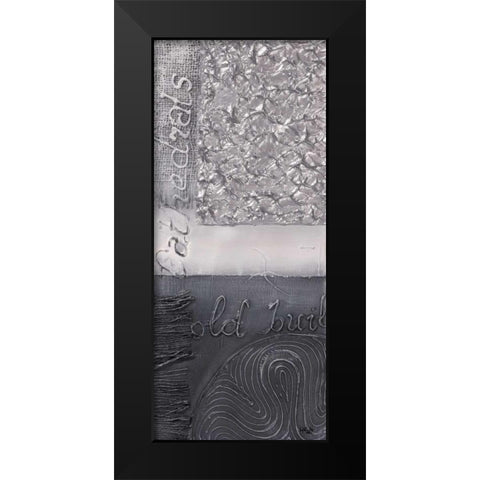 Silver blocks III Black Modern Wood Framed Art Print by Hedy