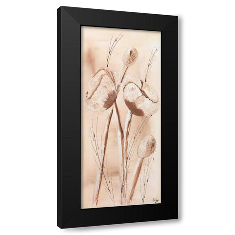 Offwhite III Black Modern Wood Framed Art Print with Double Matting by Leny
