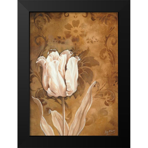 Tulip beauty I Black Modern Wood Framed Art Print by Maas, Isa