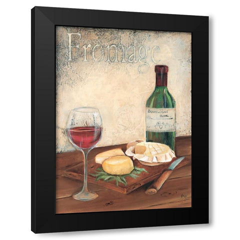Fromage Black Modern Wood Framed Art Print by Hedy